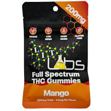 Lit Labs 20MG Gummies - Mango (200MG)